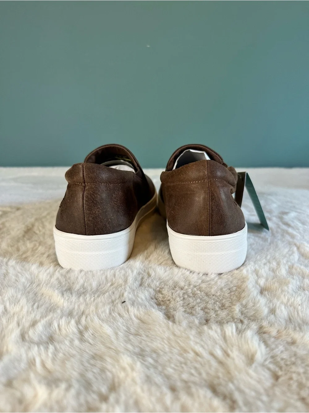 Roper Western Slip-On Sneakers Brown Turquoise Cross Studded Women’s 9